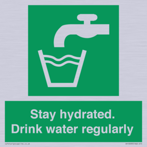 Stay hydrated. Drink water regularly 